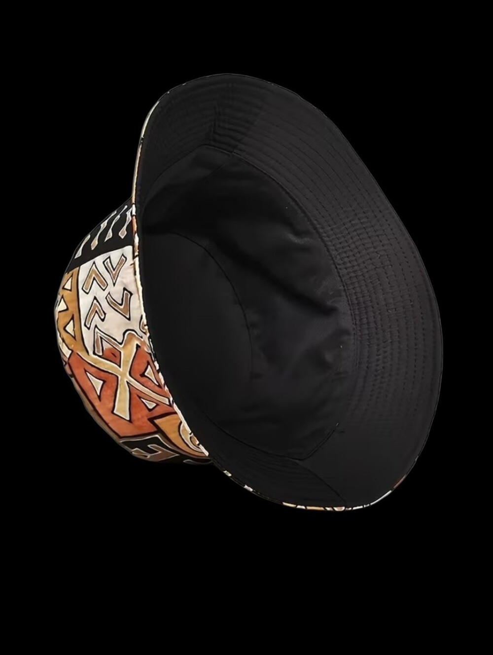 Abstract Geo-Print Unisex Bucket Hat 22"/23" - Picture 3 of 5